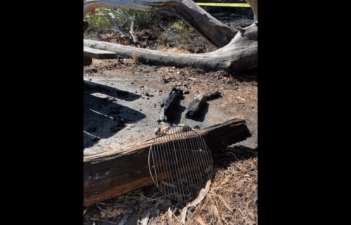 natural bridges, unauthorized cooking fire, fire